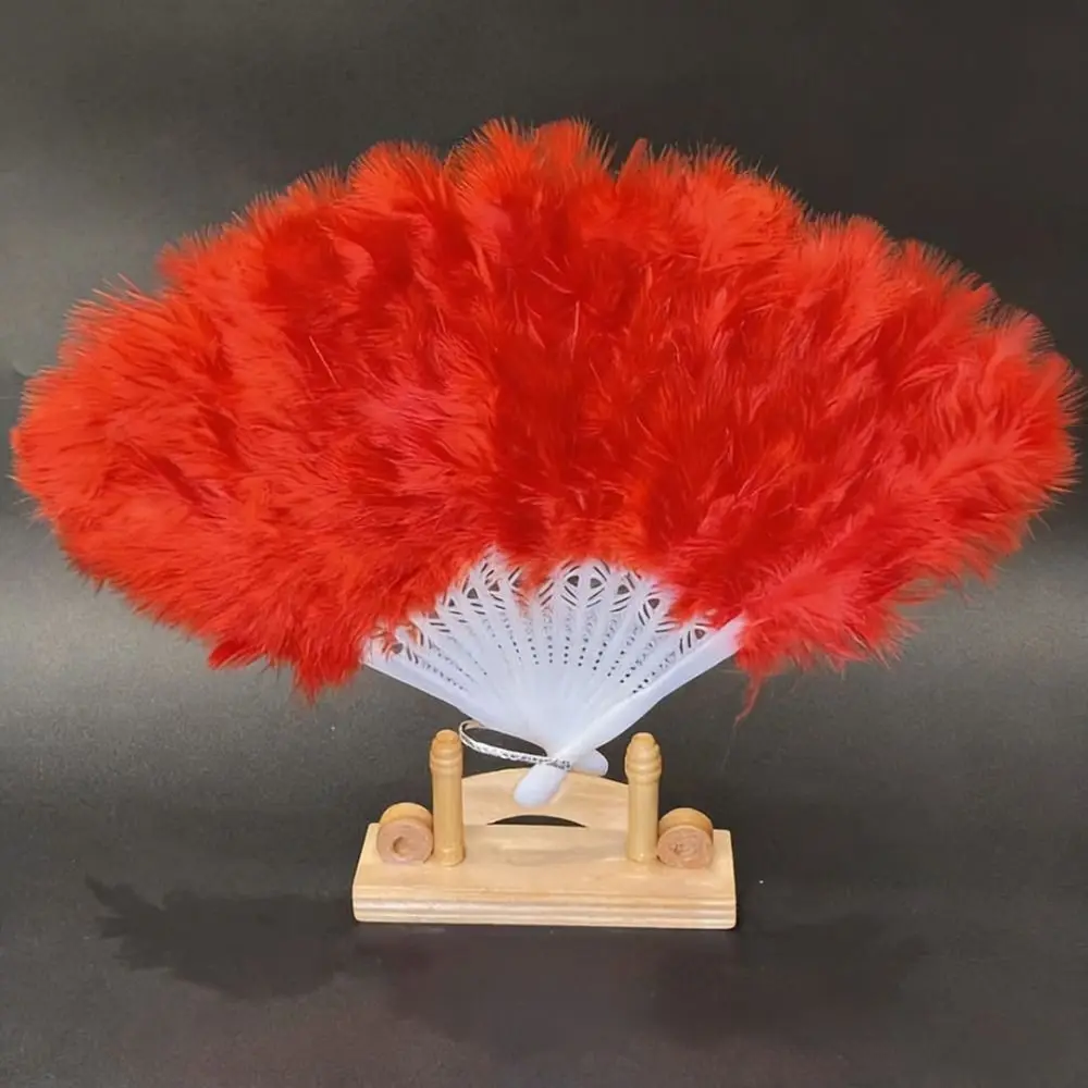 Abanico de mano blanco hecho a mano, multicolor, 38x24cm, abanicos de piel plegables para mujer, regalos artesanales, abanico Hanfu de estilo chino