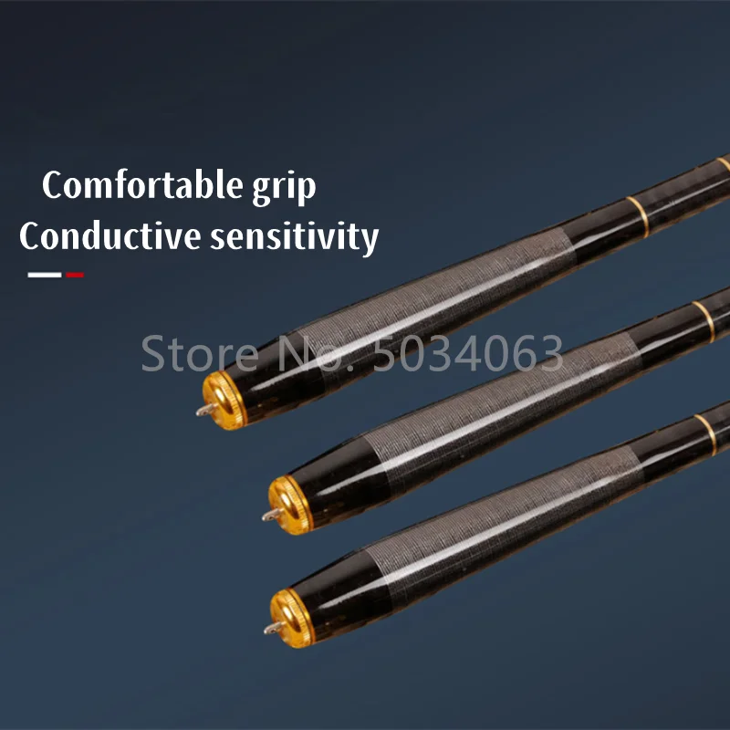 Cañas de pescar de carbono ultraligeras, Mini alimentador de corriente telescópica portátil de viaje, poste duro para carpa y agua dulce, 1,8 M-7,2 M - imagen 4