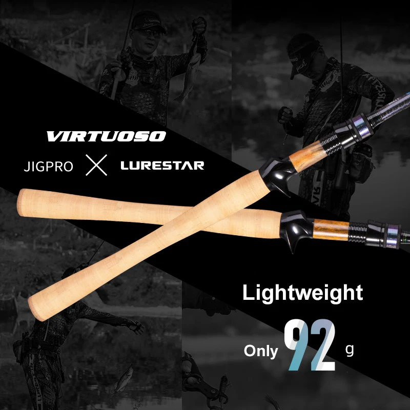 PURELURE VIRTUOSO 1-delige hengel Spinning Baitcasting hengel 6.1ft ML M 1 sectie Hoge gevoeligheid Carbon hengel Bass Competitie - imagen 3