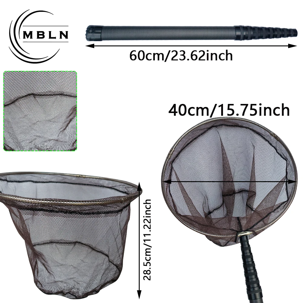 Red de Aterrizaje Fibra Carbono Extensa – Cabeza Grande Pesca - imagen 2