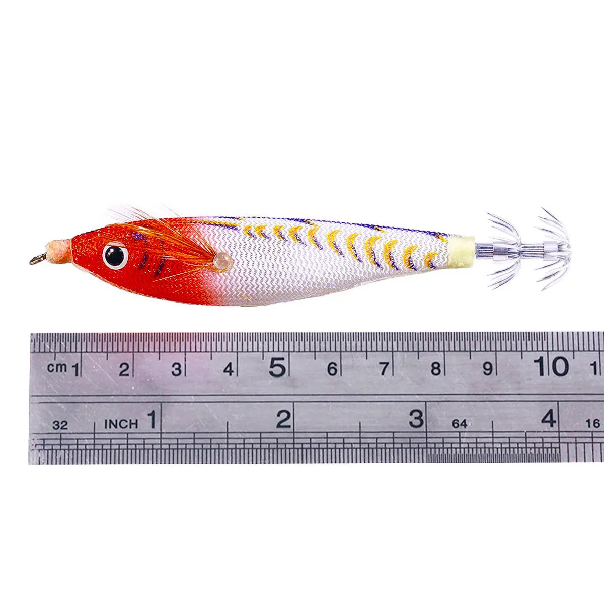 Plantilla de calamar flotante, 10g, 100mm, Señuelos de Pesca luminosos para camarones, UV EGI, flotante, Sutte, pie web, pulpo, sepia, herramienta de pesca - imagen 4