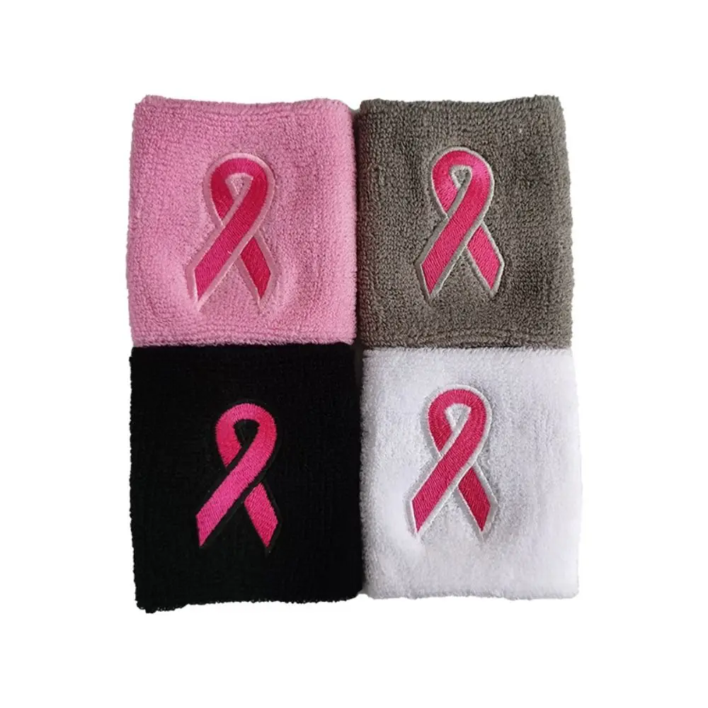 Pulseras deportivas absorbentes para niños, Protector de muñeca rosa, banda elástica deportiva para niños - imagen 3