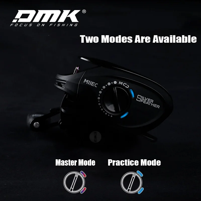 Carrete de fundición DMK Silver Feather EXA Series 146g 8,5: 1 arrastre máximo 5kg 11 + 1 Chips MIIEC asiento de Metal LRG carrete de pesca de agua libre - imagen 4