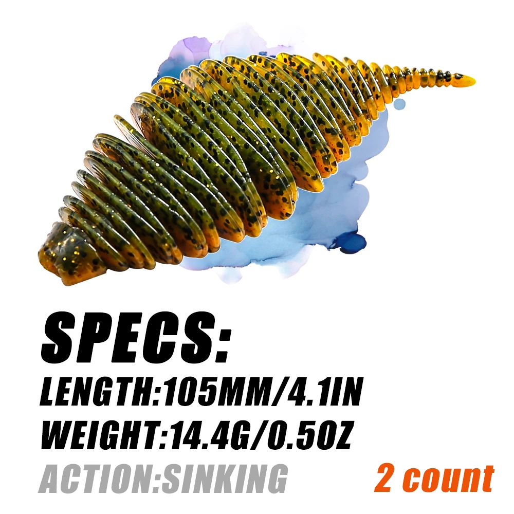 B & U-señuelo de silicona suave para pesca, cebos de goma suave para pesca, Swimbait, Artificial, leurre souple - imagen 2