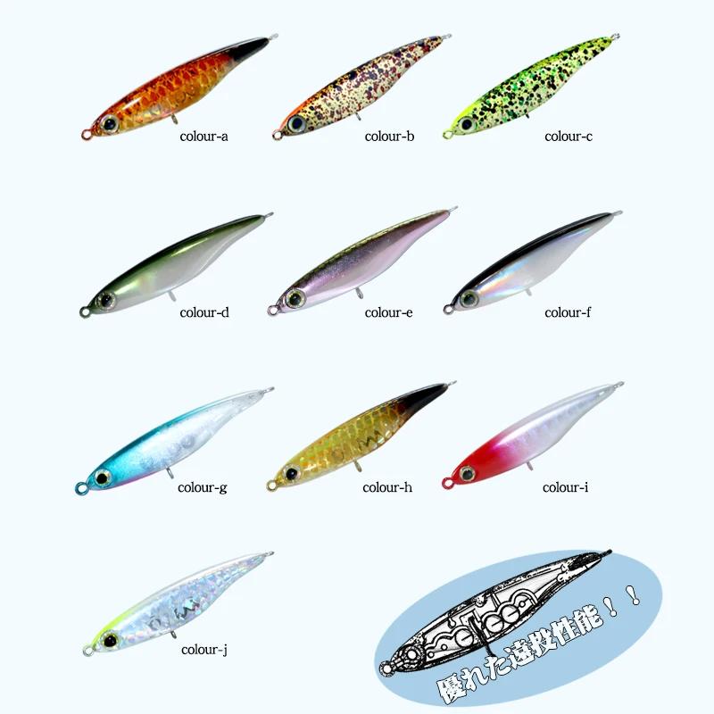 DUODUOYU, 1 Uds., nuevo señuelo tipo lápiz que se hunde, 2,9g/4,2g, Mini cebos duros que se hunden, capa completa de natación, trucha, Crankbait, aparejos de pesca de lubina - imagen 3
