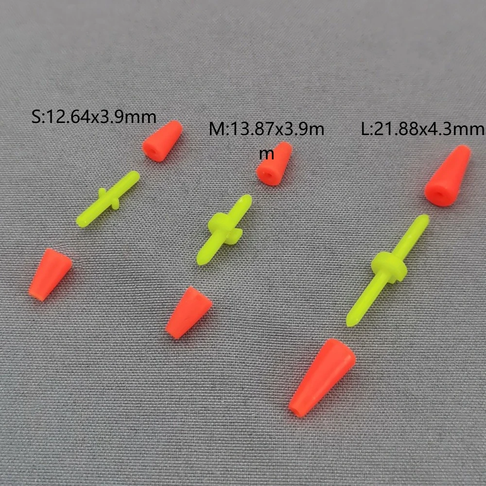50 Uds nuevas tapones flotantes de pesca de silicona barra antiviento Cara Stick Bobber tapones flotantes Clips de pesca de mar pesca en roca - imagen 5