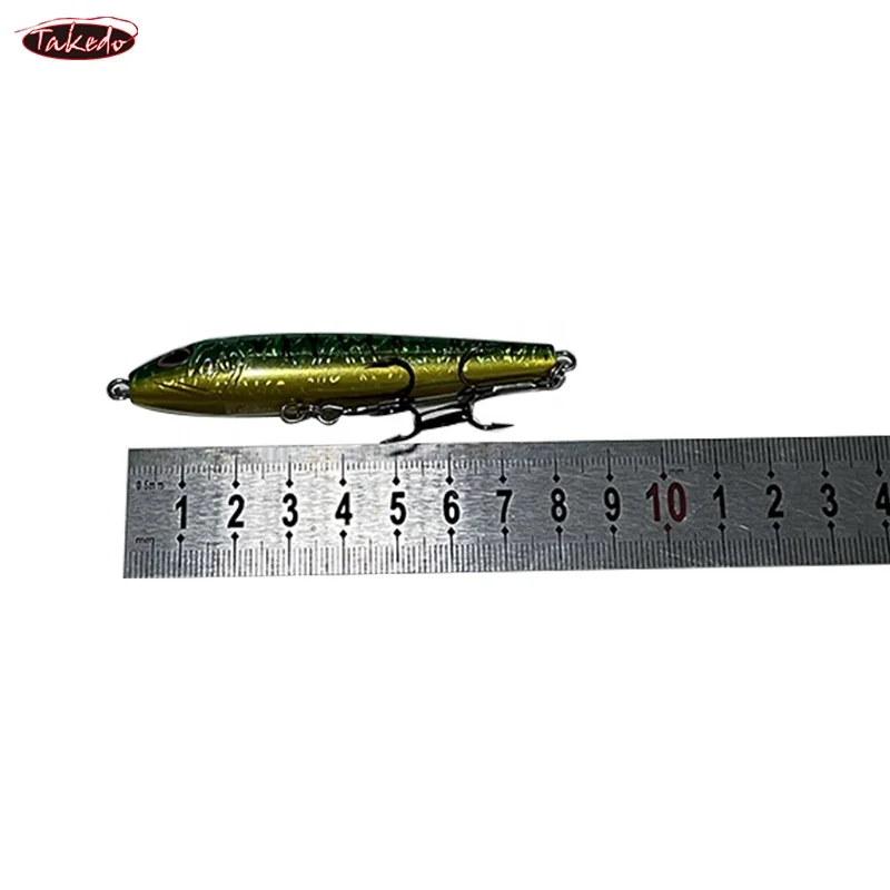 TAKEDO-SEÑUELOS DE LÁPIZ de fundición larga de delfín, 80MM, 7G, señuelo duro flotante, Jerkbait, Wobblers, lápiz, Señuelos de Pesca de plástico, señuelo de lubina - imagen 4