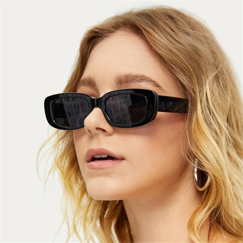 Gafas de sol con montura cuadrada Retro para mujer, protección UV 400, gafas de sol - imagen 5