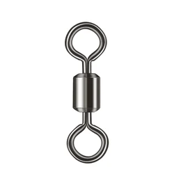 DNDYUJU 30 Uds anillo sólido giratorio LB señuelos anzuelos de pesca rodamiento de barril conector de pesca 15 tamaños