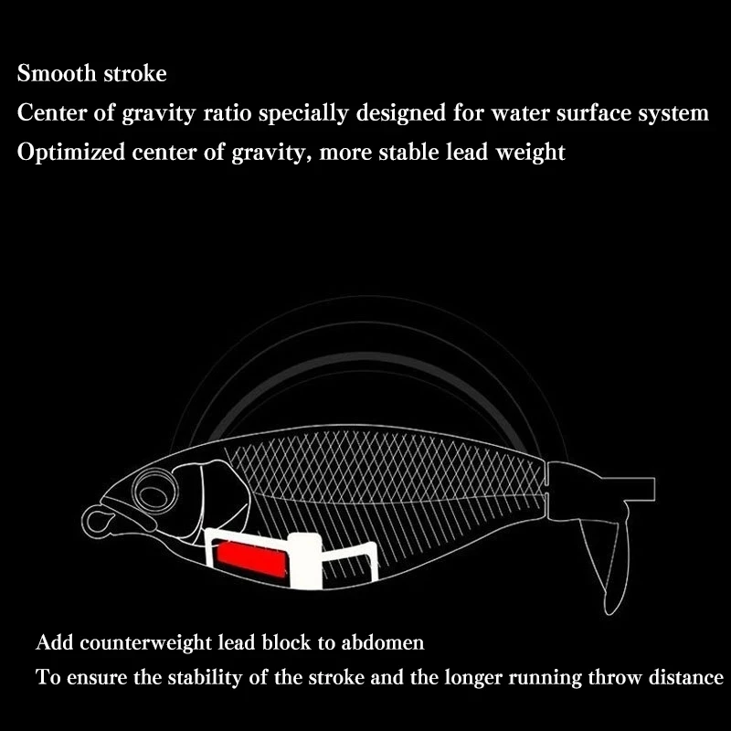 Señuelo de pesca Artificial Plopper, Señuelos de pez gato, aparejos de pesca, cola giratoria flotante, Crankbait, 10g, 14g, 1Pc - imagen 3