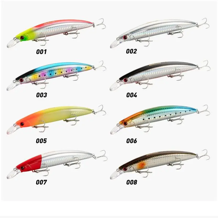 Jerkbait flotante Wobbler para lubina, perca y lucio - imagen 3