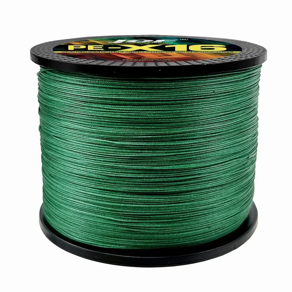 JOF X16 1000m 300m 500m hilo de pescar trenzado 4 colores súper fuerte 25-200LB alambre de flotación líder multifilamento para sal agua dulce - imagen 4