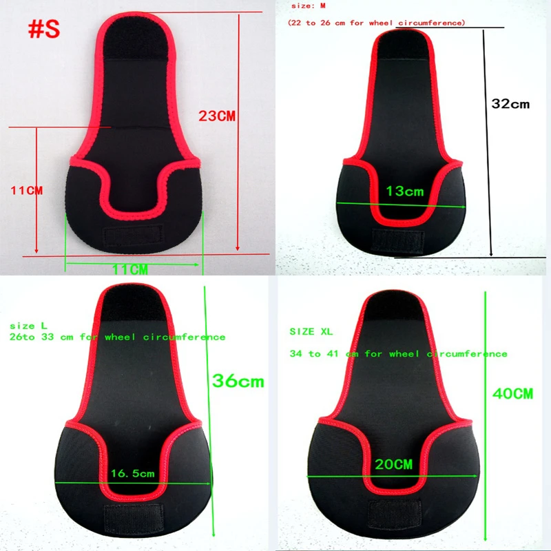 Bolsa para carrete giratorio de mosca, funda protectora de bolsillo para señuelo de peces, carpa, pesca de nailon, neopreno, rojo, genuino, ELUANSHI