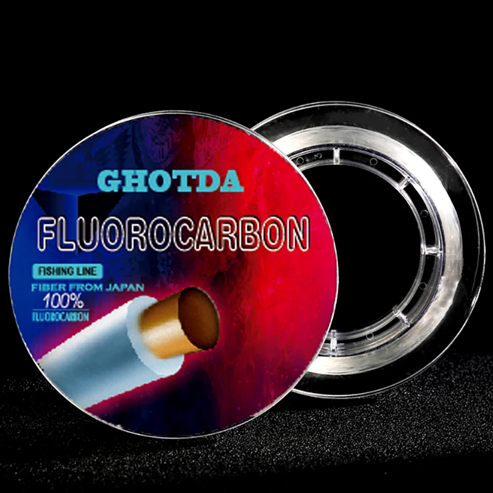 Ghotda-sedal de Pesca de fluorocarbono 100% resistente al desgaste, 100M, sedal de hundimiento de sal, multifilamento - imagen 4