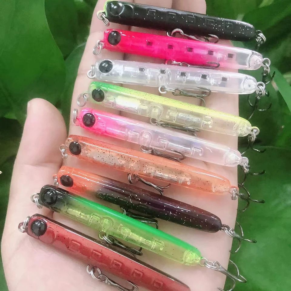 Señuelo Lápiz Walk Fish 60 mm – Hundimiento Lento para Agua Dulce y Salada - imagen 5