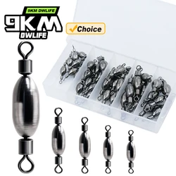 Plomo de pesca de 9KM, pesas tipo bala, banco de tiro, pesas de plomo para pesca con cambio rápido, giratorio, agua salada, agua dulce para lubina