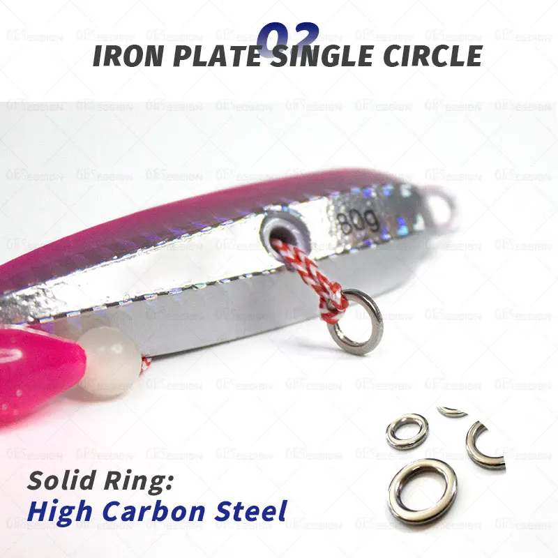OBSESSION J25 40g-200g calamar Pesca Inchiku Metal Jig Head señuelo pulpo falda Kingfish pargo cangrejo cebo lento Pesca Jig señuelo - imagen 5