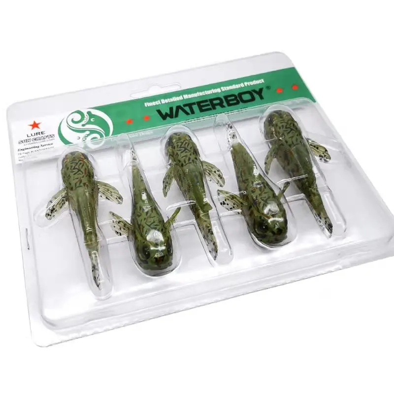 5 unids/pack 75mm 9,3g Goby cebo de pesca suave 0,33 oz 3 pulgadas Swimbait diseño de alta calidad Softbait cebo de pesca de fábrica - imagen 5