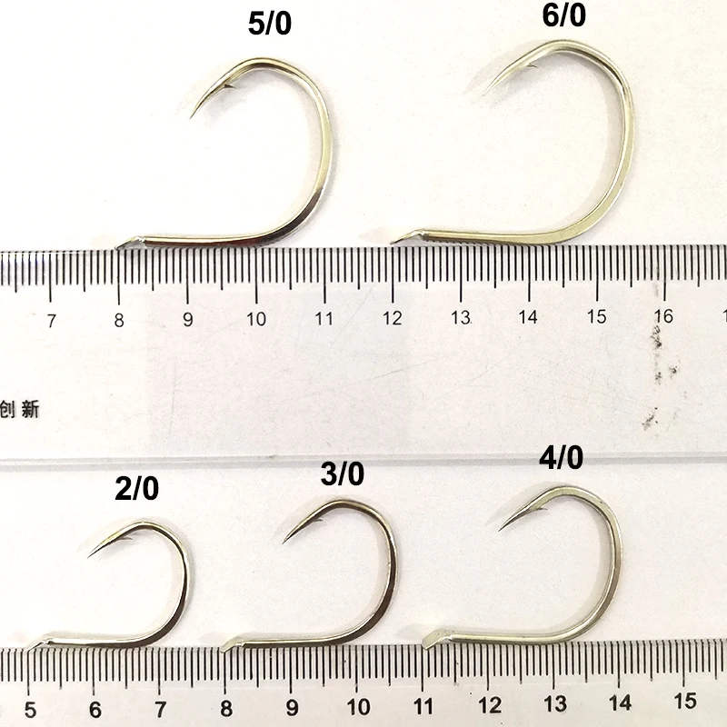 1000 Uds anzuelo de Pesca Jigging lento lata brillante anzuelo a prueba de herrumbre Lucio atún pargo lubina agua salada productos de Pesca de mar - imagen 5
