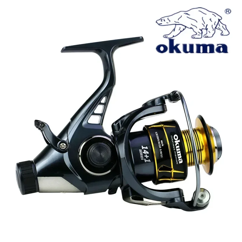 Nuevo Okuma doble freno copa de alambre de Metal carrete de pesca 18K Max Drag5.2:1/4,9:1 rueda giratoria G3000-6000 - imagen 4