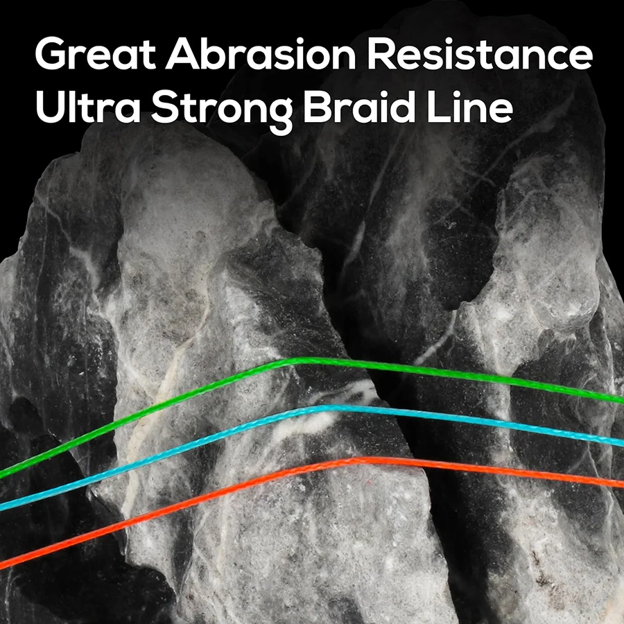 16 hebras 1000m 1500m núcleo hueco 100% PE hilo de pescar trenzado extremo 55LBs/250LBs productos de pesca de mar de agua salada - imagen 4