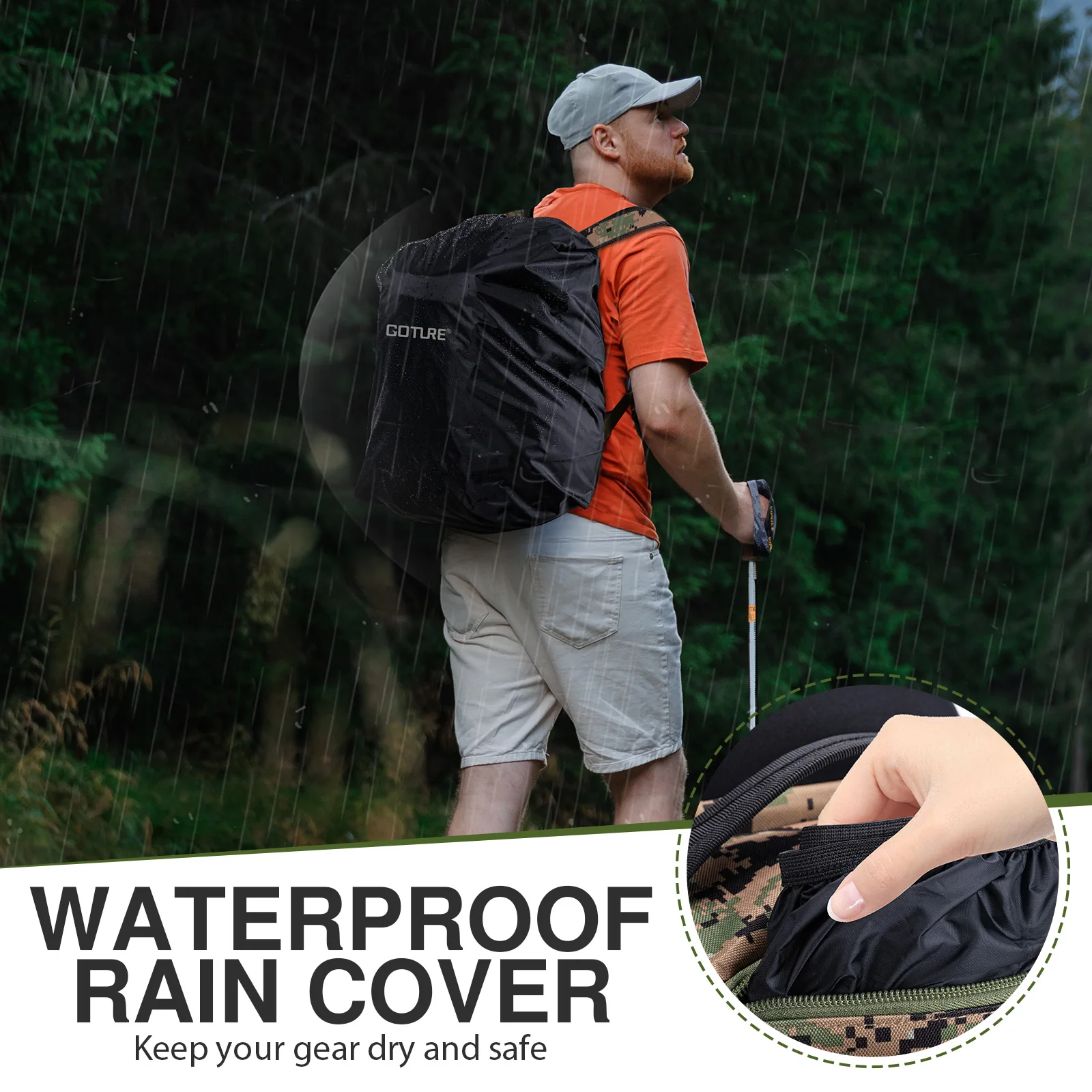 Mochila de Pesca Impermeable Goture – Porta Cañas y Ligera - imagen 5