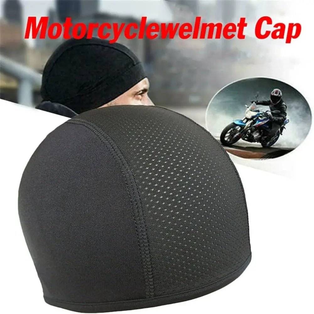 Gorro interior de algodón para casco de motocicleta, transpirable, secado rápido, ligero, deportes al aire libre, malla, ciclismo, correr, nuevo - imagen 5