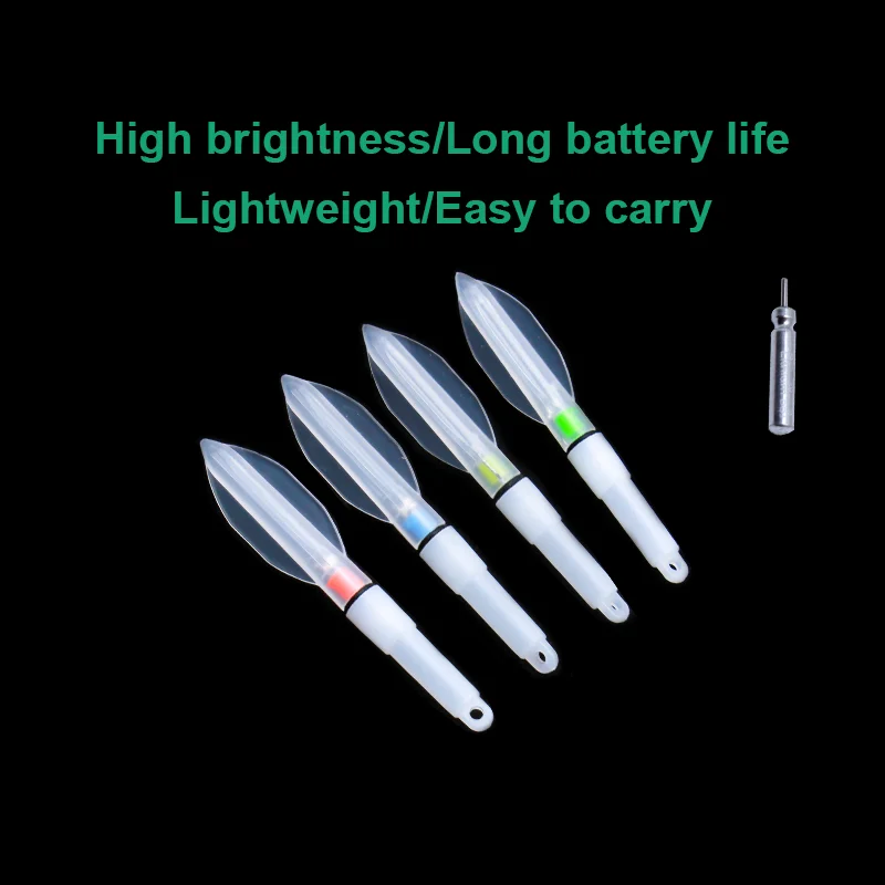5 uds luces LED de pesca nocturna, luces subacuáticas para atracción de peces, luces de posicionamiento luminosas subacuáticas (sin batería) - imagen 4