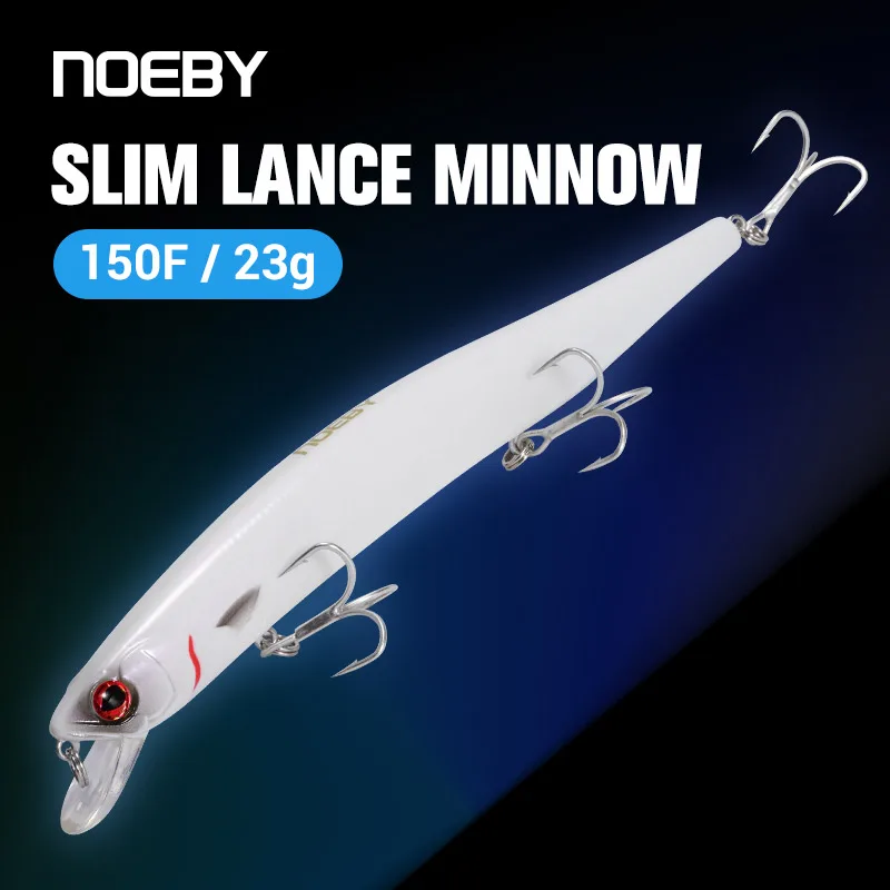 NOEBY Slim Lance Minnow Señuelos Flotantes para Lubina - imagen 4