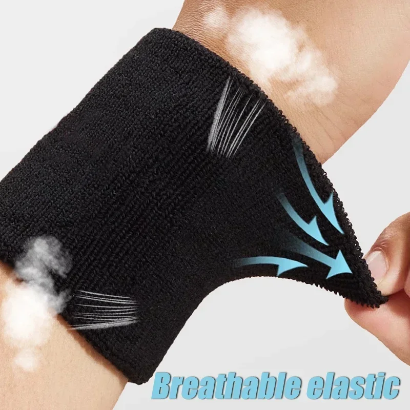 Muñequera piezas para el sudor, pulsera deportiva para tenis, voleibol, gimnasio, soporte, toalla, Protector, 8 /11 /15 cm, 1 unidad - imagen 4