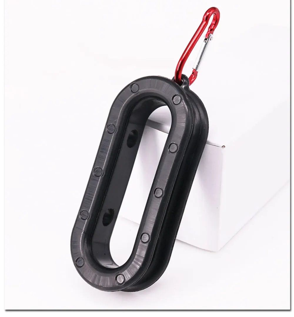 DEUKIO-enrollador de hilo de pescar negro, mango de bobinado de alambre, herramienta extractora de atado de nudos para aparejos de pesca, accesorio con hebilla - imagen 2