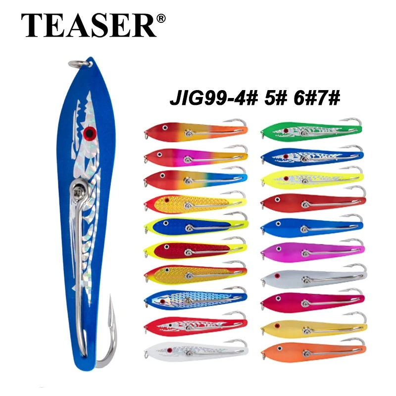 Señuelo cuchara TEASER J99 – Metal UV para curricán de atún y caballa