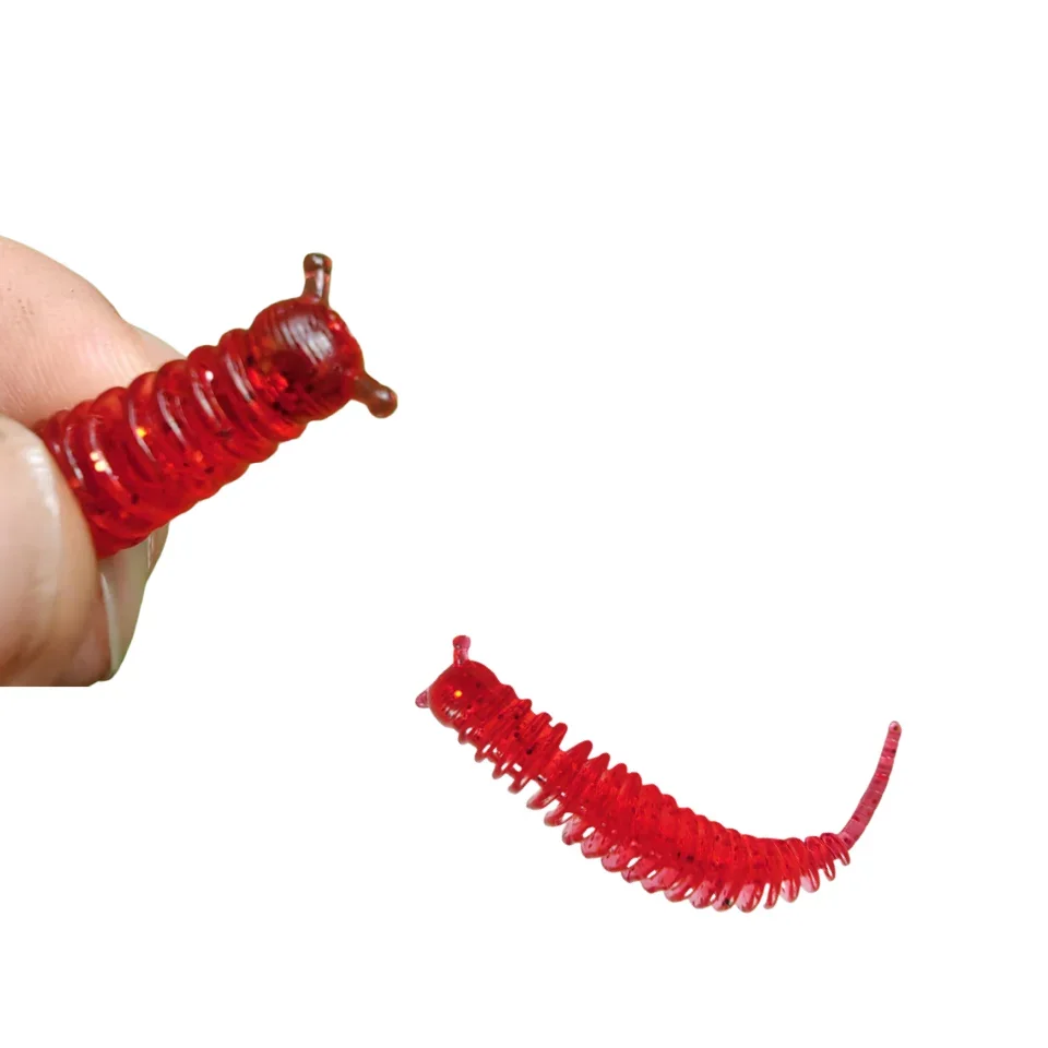 MUKUN 20 piezas cebo de gusano cebo suave 53mm 1g Señuelos de pesca olor suave señuelo de pesca de silicona - imagen 4