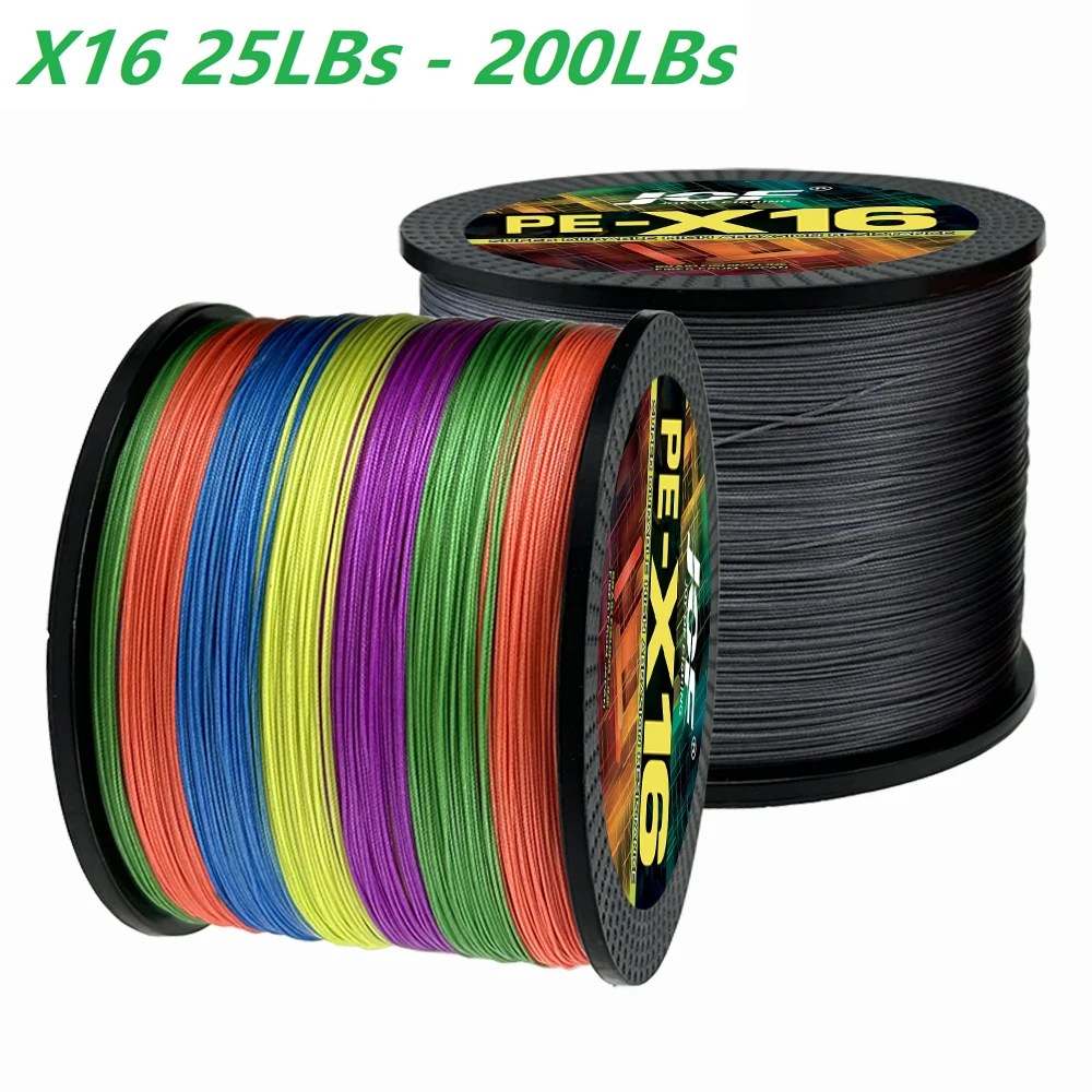 Línea de pesca de carpa JOF, 300M, 500M, X12/16 hebras trenzadas, multifilamento japonés, alambre de PE, aparejos suaves súper fuertes y duraderos, 11,3-91KG - imagen 4