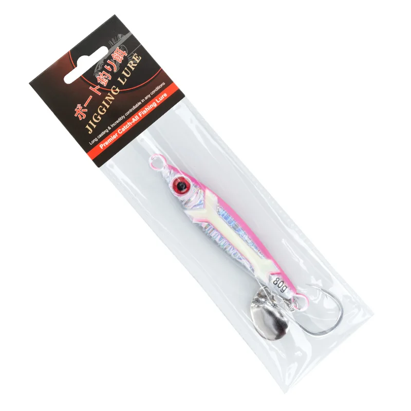 Obsession J141 Señuelo jigging metal duro luminoso para agua salada - imagen 3
