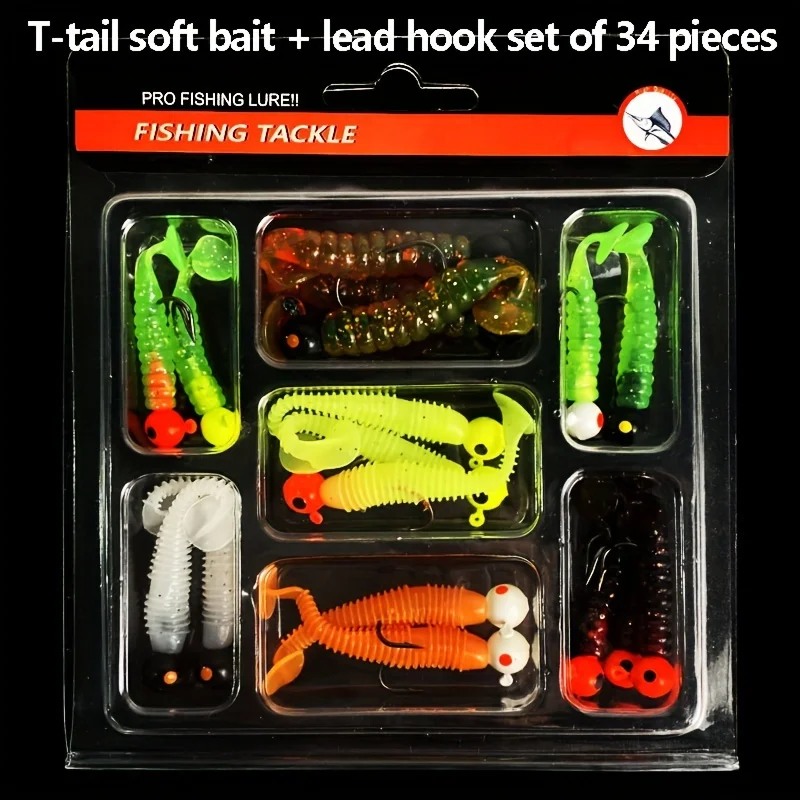 Jig Head colores Luya con cola en T para vinilo - imagen 5