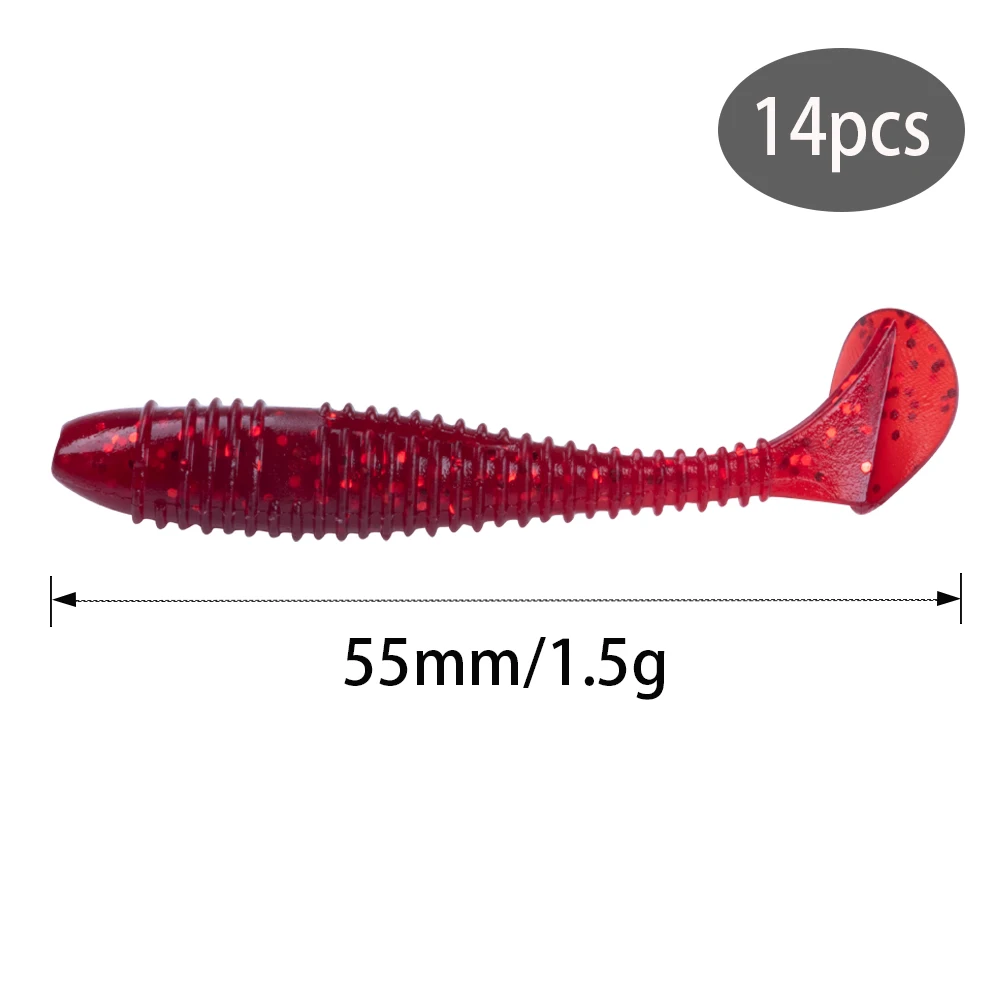 Goture-señuelo de pesca suave, 8 tipos a elegir, cola Flexible, cebo de silicona, Wobblers, Swimbait para carpa, Arroyo, aparejos de pesca - imagen 4