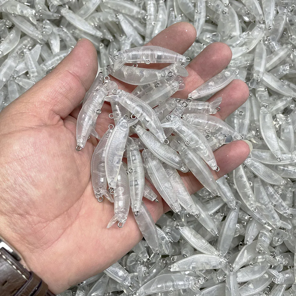 Señuelo de pesca de 5 piezas, cebo ABS sin pintar, pececillo, 42mm, 2,5g - imagen 5