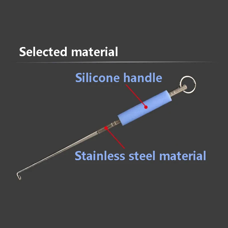 Desconexión de púa ciega, desconexión de pescado, mango de silicona, herramienta de pesca desconectable de Garganta Profunda - imagen 4