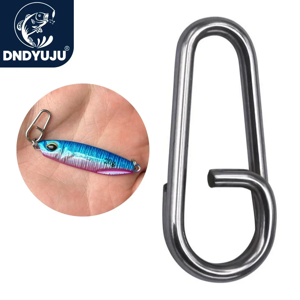50 ~ 200 Uds anillos divididos pesca Snap Señuelos de Pesca conectores pesca de agua salada anillos divididos ovalados anillos giratorios de acero inoxidable - imagen 2