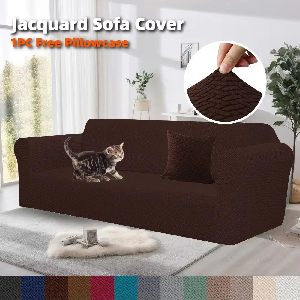 Funda sofá antideslizante Jacquard súper suave para mascotas