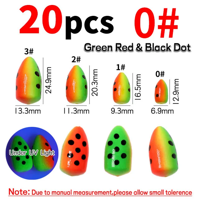 20pcs Green RED 0
