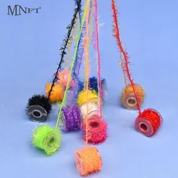 Material para atar moscas: oropel, chenille y Crystal Flash, 60 m Scud