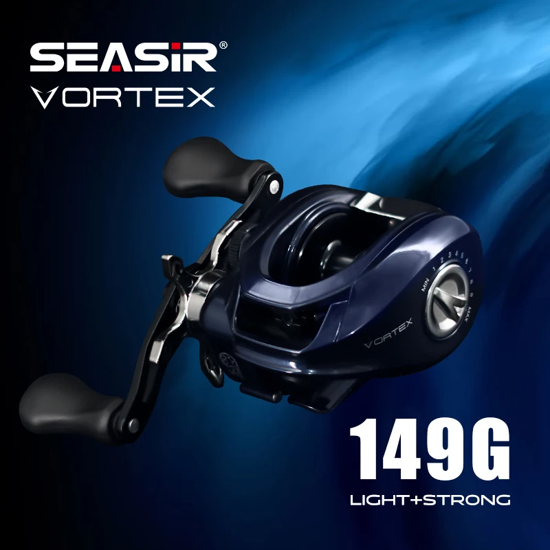 Carrete Baitcasting Seasir Vortex – Relación 7.0:1 para agua salada