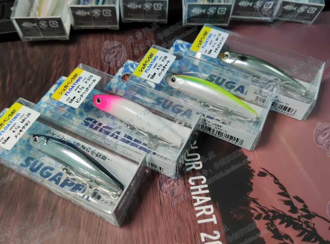 BASSDAY-lápiz de superficie de agua SUGAPEN 58F, importado de Japón, cebo de lubina, 4,1g, Zigzag, Dog Wave, Crawling Cross - imagen 2