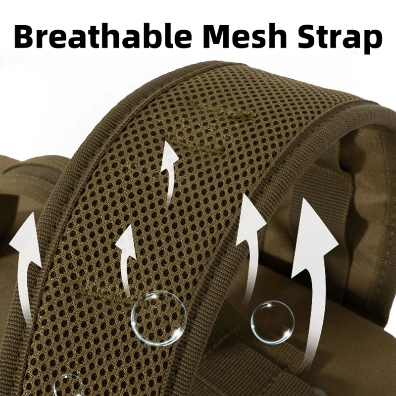 Mochila táctica de pesca, mochila de almacenamiento de aparejos de gran capacidad, mochila multifuncional para deportes, viajes, Camping, pesca, para hombre - imagen 4