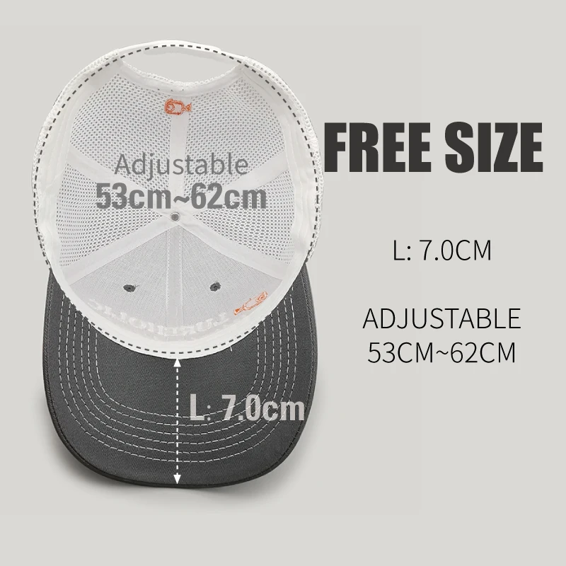 Lureholic 2/3 tela de malla señuelo gorra de pesca hombre mujer sombrero gorra de béisbol transpirable - imagen 4