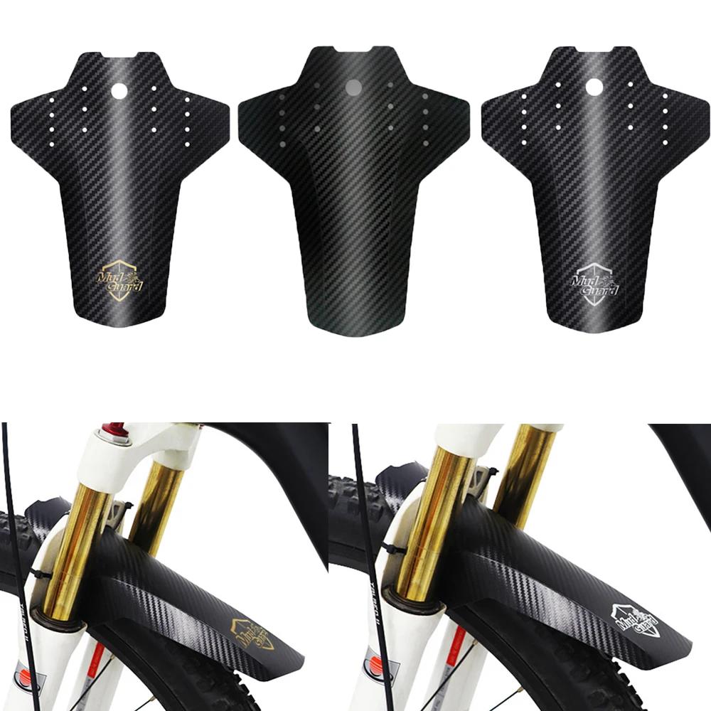 Guardabarros de fibra de carbono para bicicleta de montaña, accesorios de ciclismo, 2 piezas - imagen 2