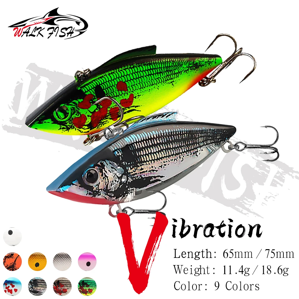 Señuelo VIB Walk Fish – Duro tipo Shuttle con anzuelos reforzados - imagen 3