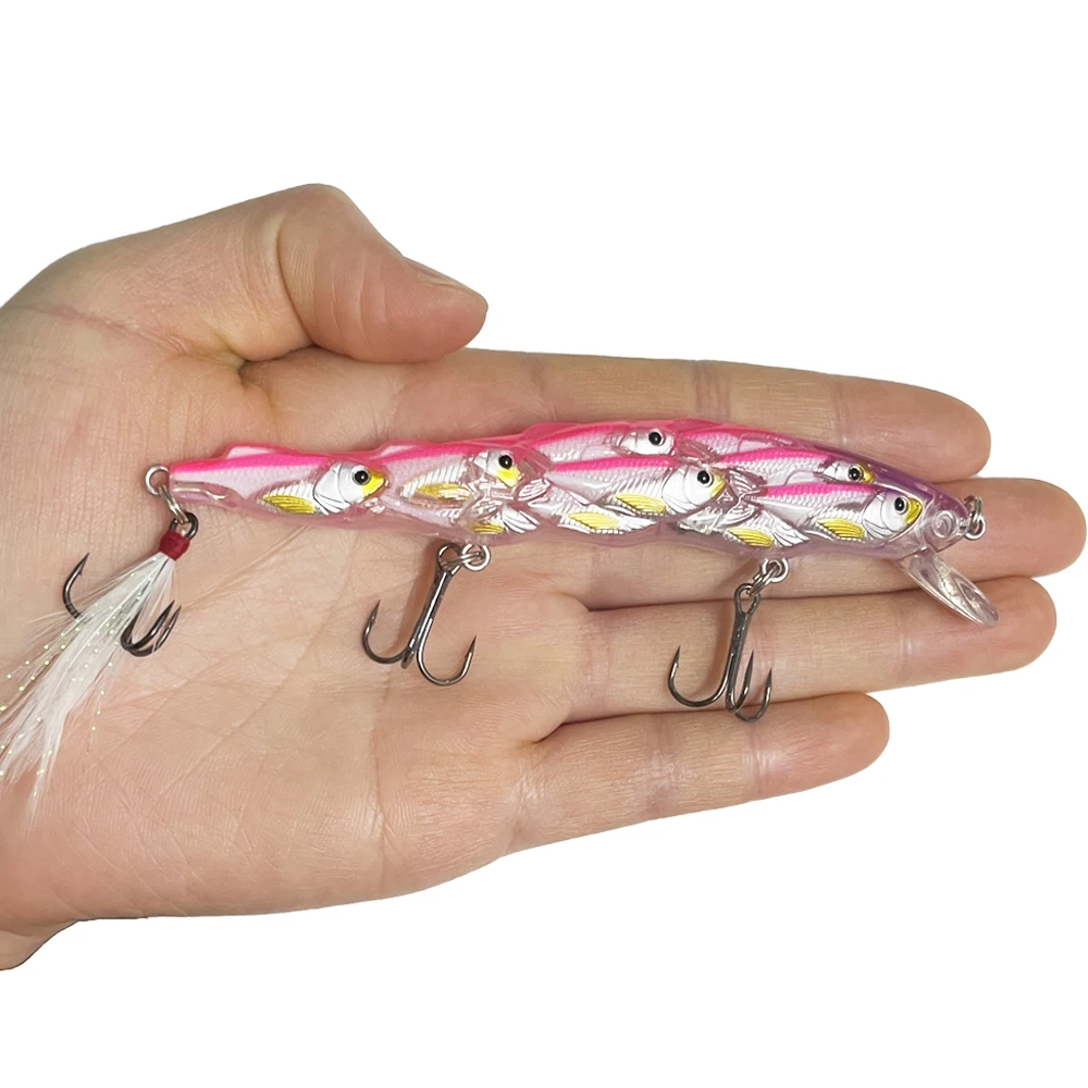 1 Uds. Señuelos de Pesca Minnow cebo duro flotante 120mm 15,5g cebo Artificial Wobbler Crankbait carpa perca Pesca aparejos de Pesca - imagen 2